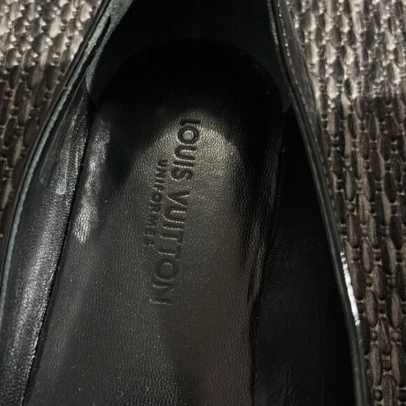 LOUIS VUITTON Patent Uniformes Ballet Flats Black - Picture 4 of 11